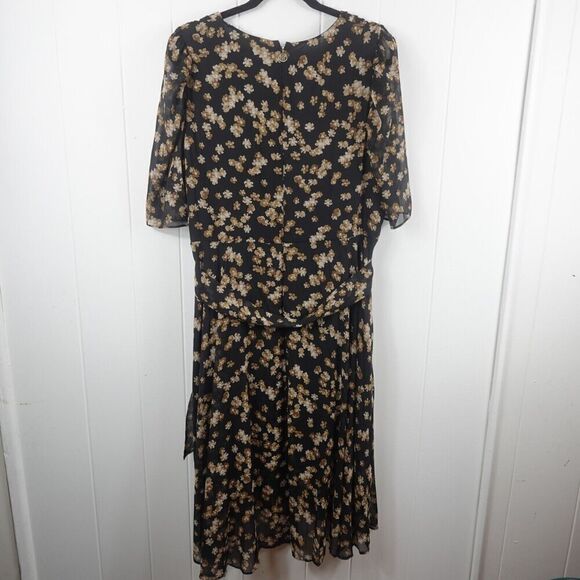 Tommy Hilfiger Plus Chiffon Floral Midi Dress Size 16W - Picture 10 of 14